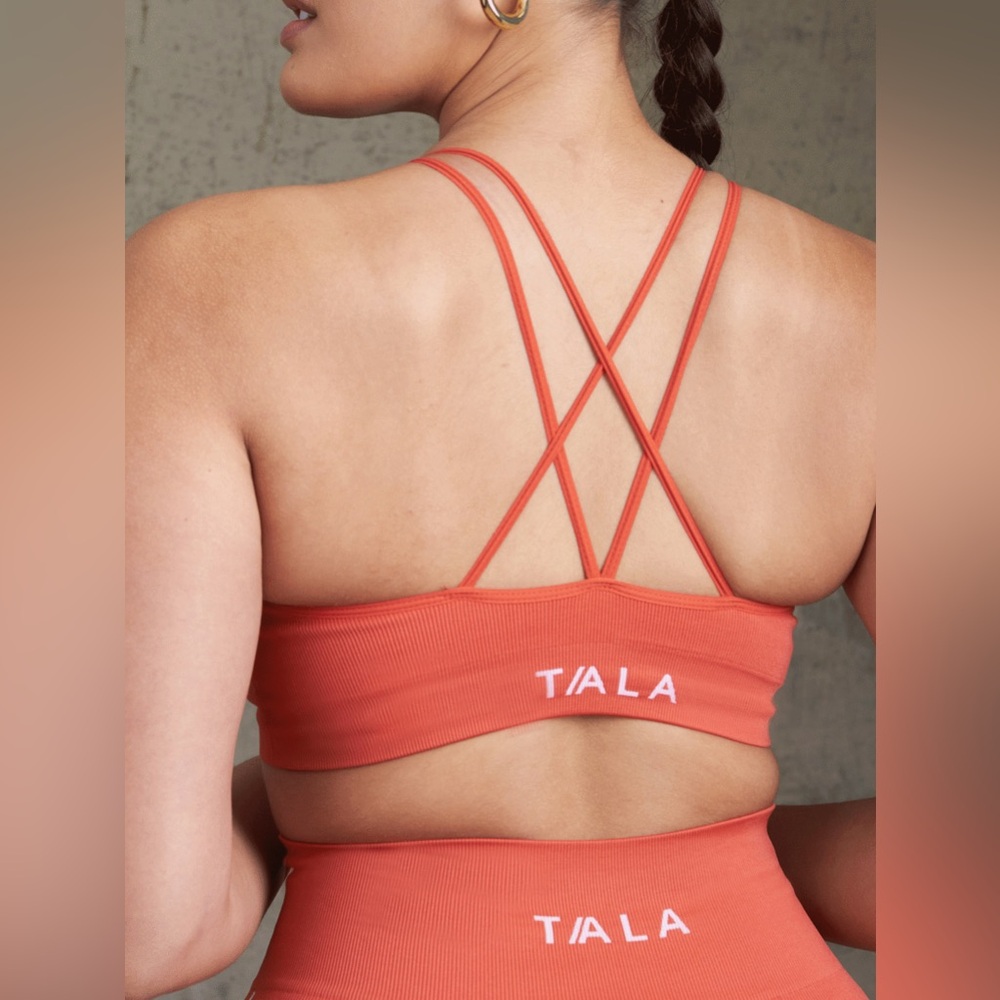 TALA Skinluxe crossback sports bra - Chili
